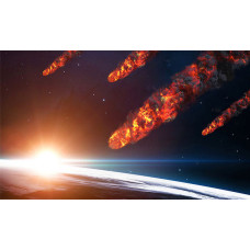 Рисунок - Падение метеоритов. №-39p